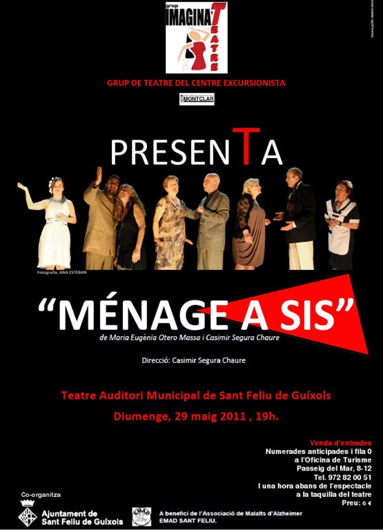 Teatre a Sant Feliu: “Ménage a Sis”