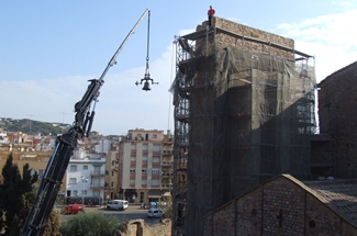 La Torre del Corn del Monestir recupera el seu sentit original