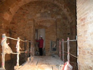 Dimarts es va fer una visita a les obres de les torres del Monestir de Sant Feliu