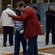 La pluja no va evitar la celebració del Correllengua a la plaça Salvador Espriu