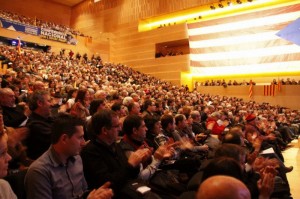 La representació ganxona assisteix a l’Assemblea Nacional Catalana a Girona