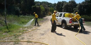 Les ADF volen recursos per vigilar el bosc a les Gavarres