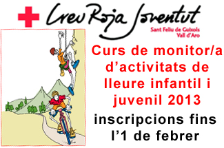 Creu Roja organitza un curs de monitor d´activitats de lleire infantil i juvenil