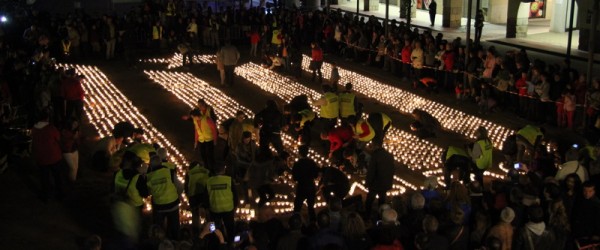 L’estelada va lluir malgrat la forta ventada