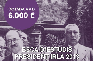 La Fundació Josep Irla convoca la Beca d´Estudi President Irla 2013