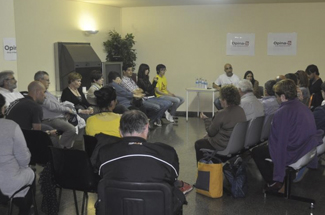 El Grup Opina-S reuniex més de 30 persones al Centre Cívic de Vilartagues a la xerrada amb Núria Parlón