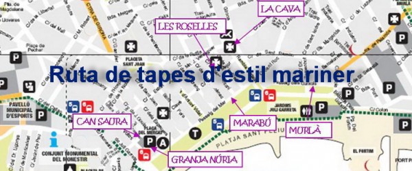 Ruta de tapes d’estil mariner a SFG Ruta de tapes d’estil mariner a SFG