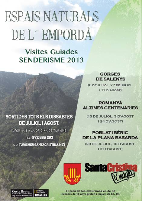 Visites guiades dissabte 13 de juliol a Santa Cristina d’Aro‏