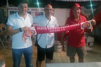 La plana major del Girona CF, de festa major per Sant Feliu La plana major del Girona CF, de festa major per Sant Feliu