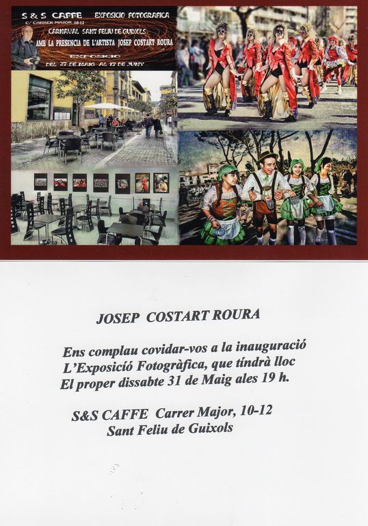 Josep Costart exposa les seves fotografies sobre el carnaval guixolenc