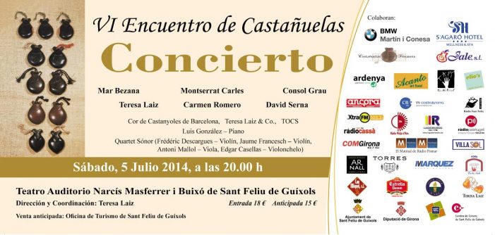 Sant Feliu programa el sisè Festival Internacional de Castanyoles