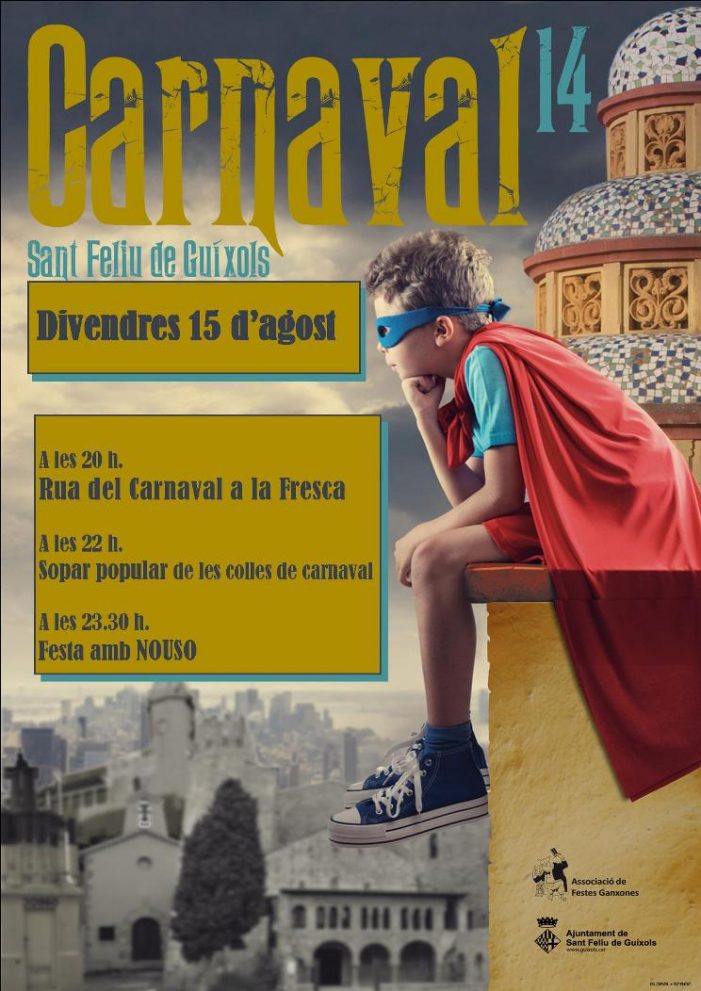 El divendres 15 d’agost CARNAVAL A LA FRESCA !