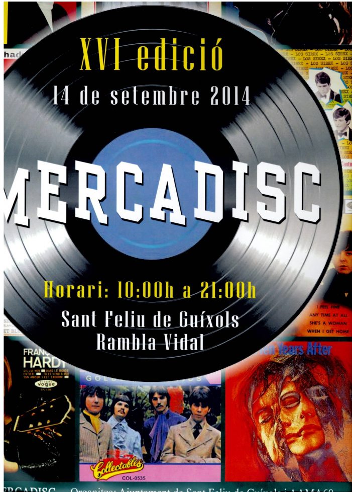 XVI edició de la fira MERCADISC a la rambla A. Vidal aquest diumenge 14 de setembre