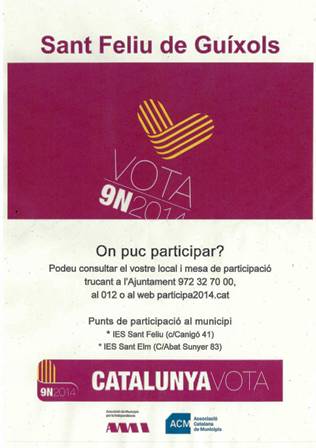 Informació sobre el procés participatiu del 9N