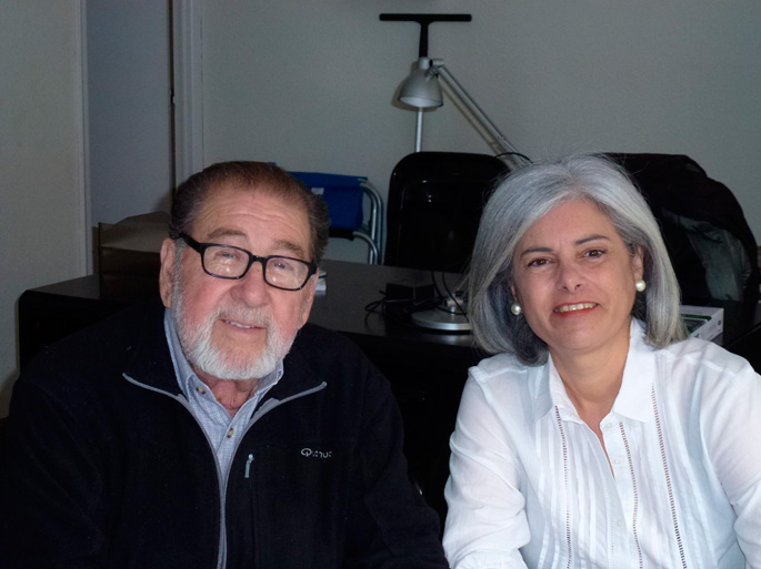Sr. Manuel Eduardo Cros, President Associació Junts per Santa Cristina amb la Sra. Núria Soler Roig candidata a les eleccions municipals 2015 representant l’Agrupació d’electors Junts per Santa Cristina
