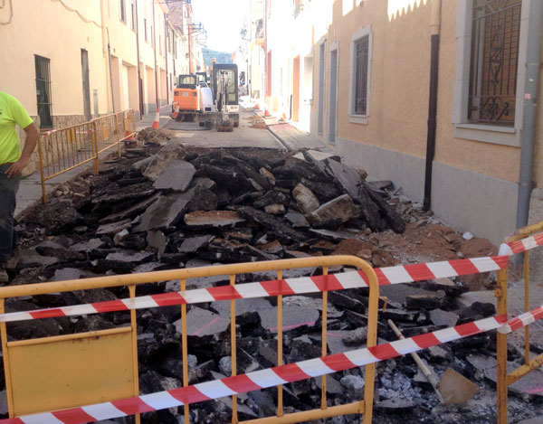 Comencen les obres de reurbanització del carrer de Sant Martirià
