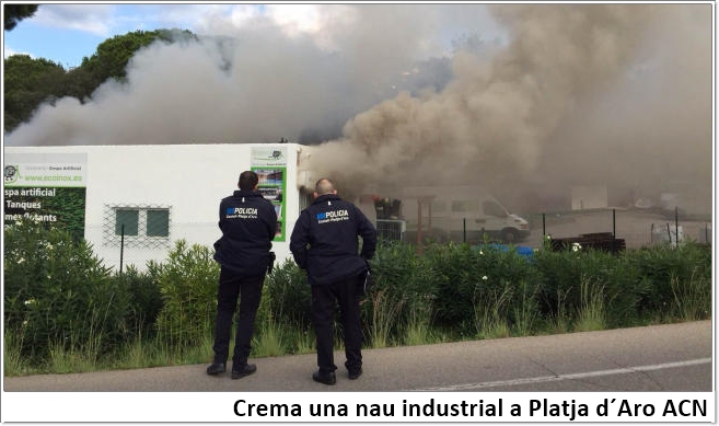 Crema una nau industrial a Platja d´Aro ACN