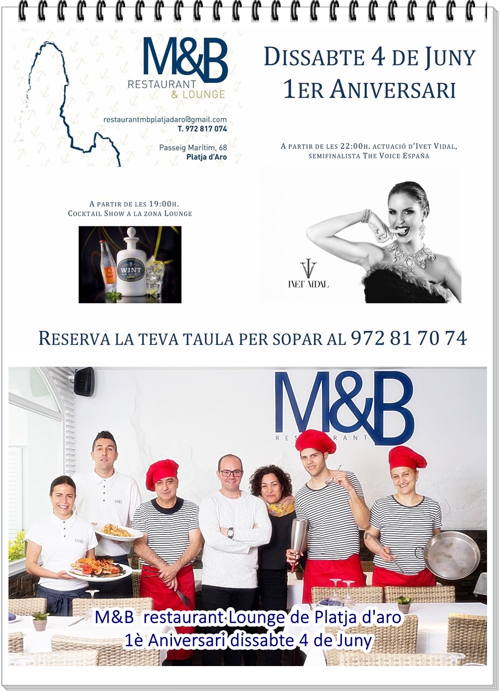 1 PRIMER ANIVERSARI M&B