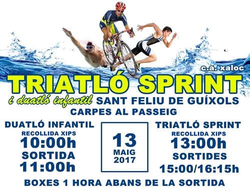 El Triatló Sprint Sant Feliu de Guíxols, demà passat