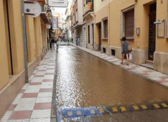 Rebenta una canonada d’aigua potable a Sant Feliu de Guíxols