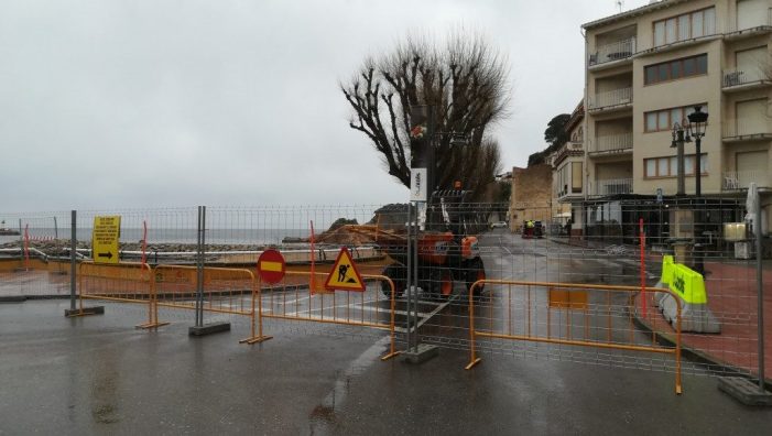 Tallat fins el mes de juny el trànsit del Passeig de Rius i Calvet