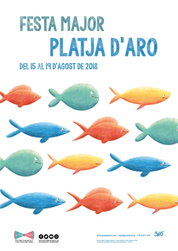 Aquest és el cartell de la Festa Major de Platja d’Aro