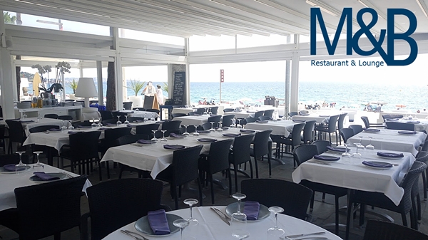 Aquest estiu, Restaurant Lounge M&B. A primera línia de mar.