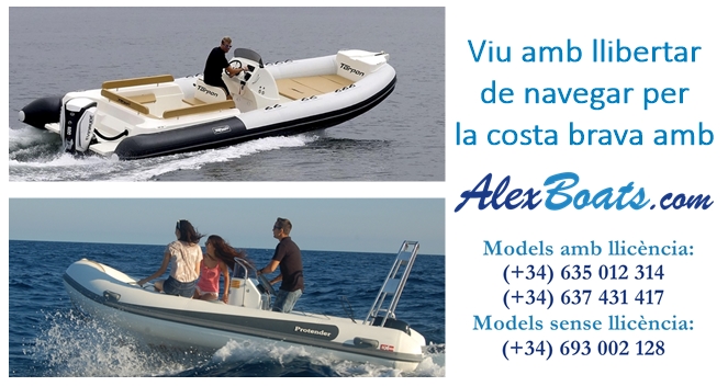 Viu amb llibertar de navegar per la costa brava amb Alex Boats