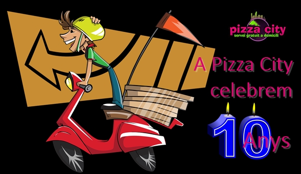 A Pizza City celebrem 10 anys