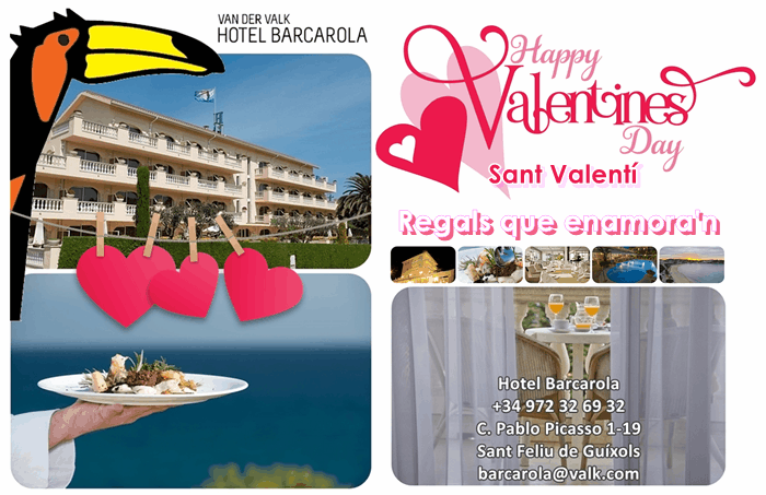 Regals que enamora’n Sant Valentí a l’hotel Barcarola