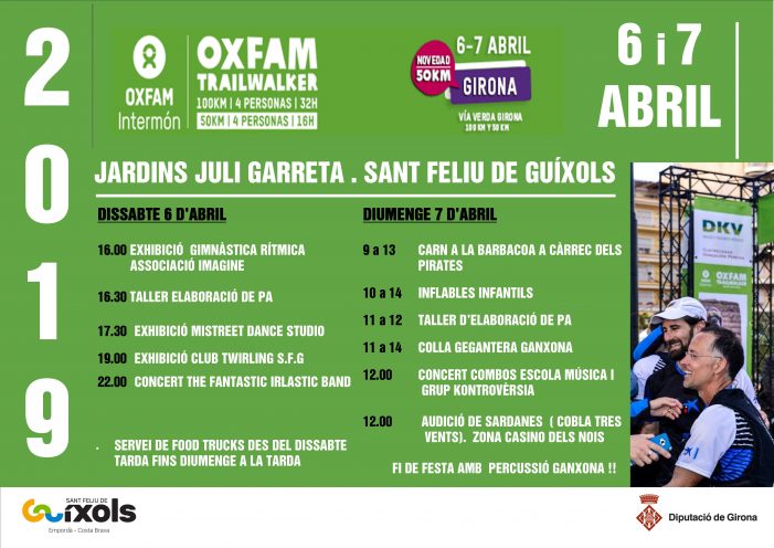 Oxfam Traiwalker Girona 2019 a Sant Feliu de Guíxols