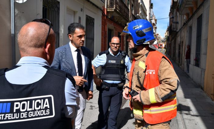 Un robatori, motiu de la fuita de gas de Sant Feliu