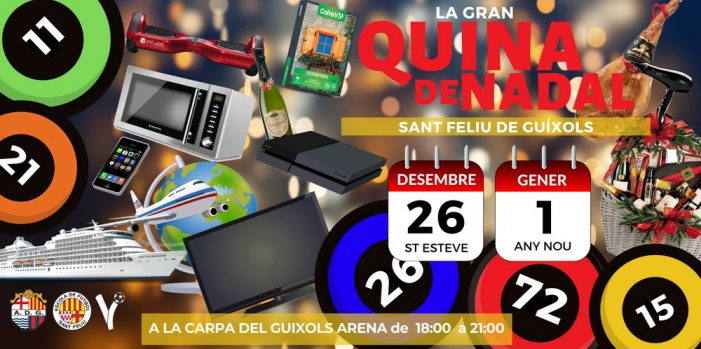 Aquesta Nadal torna la Gran Quina a l’envelat del Guíxols Arena