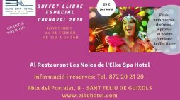 El CARNAVAL 2020 arriba al Restaurant Les Noies de l’Elke Spa Hotel