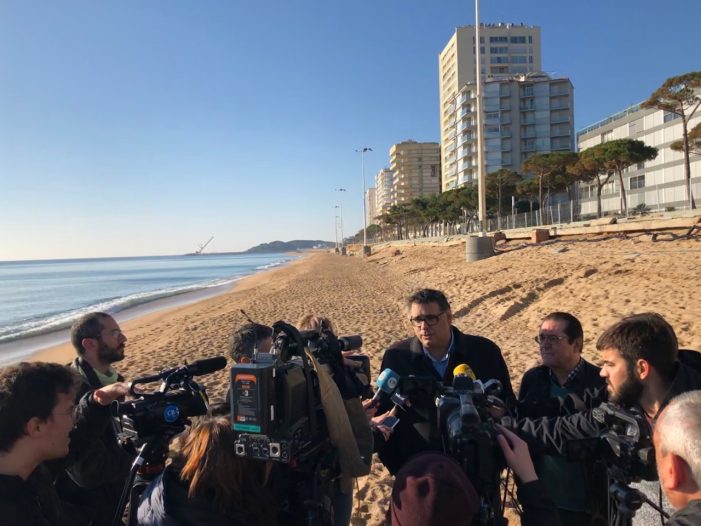 INVERSIÓ CONJUNTA D’1’8 MILIONS D’EUROS DE L’AJUNTAMENT I L’ESTAT PER A LA REFORMA DEL PASSEIG MARÍTIM DE PLATJA D’ARO DESPRÉS DEL “GLÒRIA