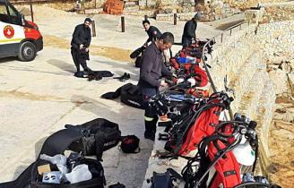 Els Bombers fan pràctiques a Sant Feliu