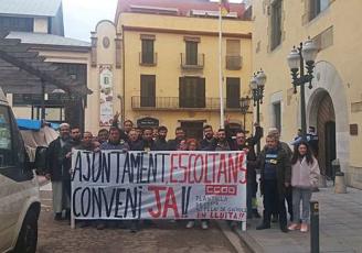 Sant Feliu Protesta de la plantilla de Cespa