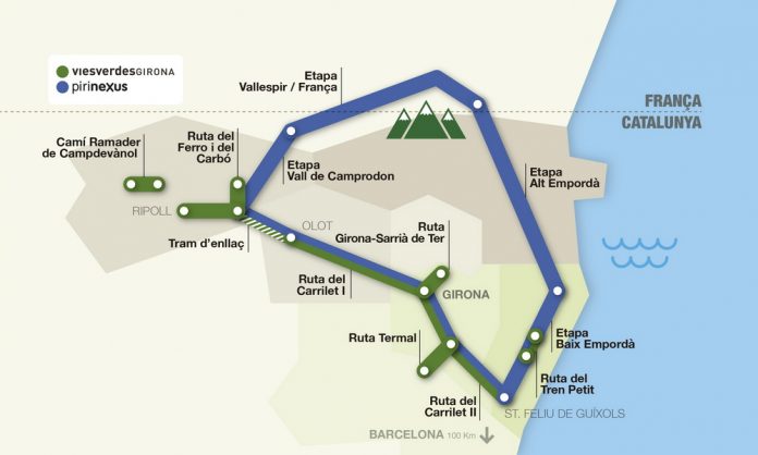 El Consorci Vies Verdes engega la campanya Pirinexus, una ruta on Sant Feliu n’és protagonista