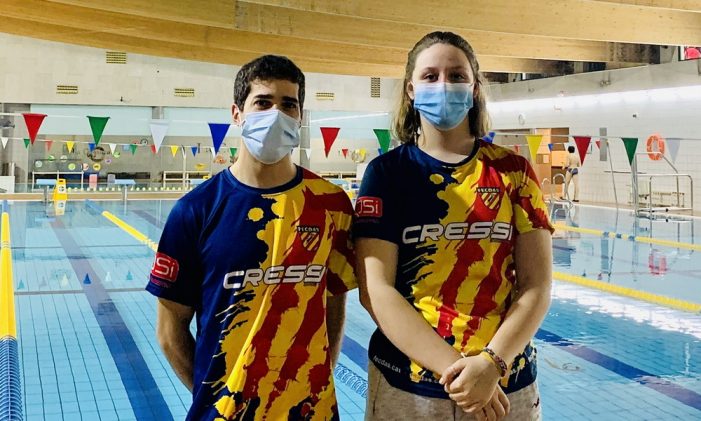 Afra Pujol i Daniel Campos al XXVII Campionat d’Espanya de Natació