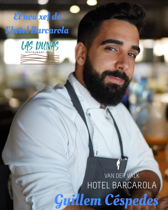 El nou xef de l’hotel Barcarola es diu Guillem Céspedes.
