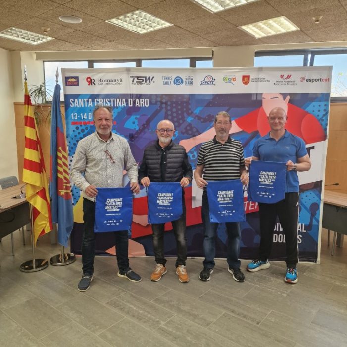 Santa Cristina d’Aro acullirà el Campionat de Catalunya de Màsters de Tennis Taula