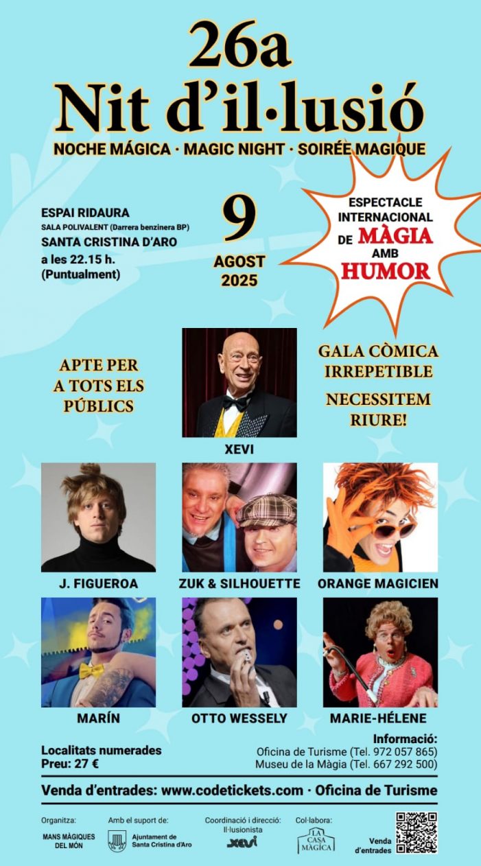 Es posen a la venta les entrades de la 26ª nit d’il·lusió a Santa Cristina
