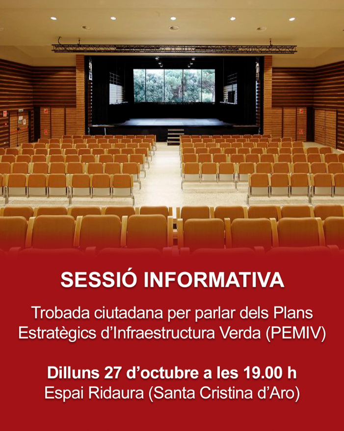 Primera sessió informativa sobre els Plans Estratègics d’Infraestructura Verda a Santa Cristina d’Aro