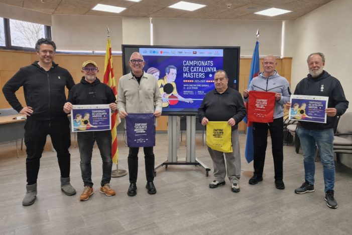 Rècord d’inscripcions en el Campionat de Catalunya de Màsters de Tennis Taula a Santa Cristina d’Aro Rècord d’inscripcions en el Campionat de Catalunya de Màsters de Tennis Taula a Santa Cristina d’Aro